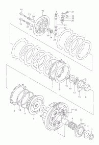 Корзина сцепления Suzuki 21200-48840 