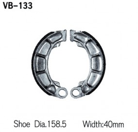 Колодки тормозные Vesrah VB-133 (барабанные) Колодки тормозные